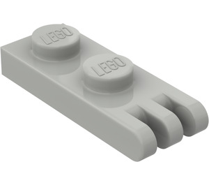 LEGO Light Gray Hinge Plate 1 x 2 with 3 Stubs and Solid Studs