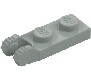 LEGO Hellgrau Scharnier Platte 1 x 2 mit Verriegelt Finger mit Nut (44302)