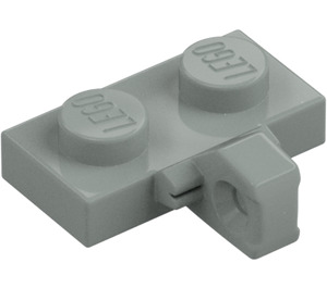 LEGO Light Gray Hinge Plate 1 x 2 with Vertical Locking Stub with Bottom Groove (44567 / 49716)