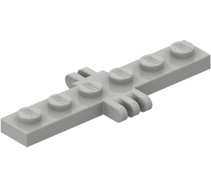 LEGO Gris clair Charnière assiette 1 x 6 avec 2 et 3 Stubs (4507)