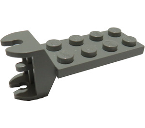 LEGO Vaaleanharmaa Sarana Levy 2 x 4 jossa Articulated Joint - Nainen (3640)