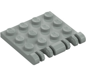 LEGO Lysegrå Hængsel Plade 4 x 4 Låsning (44570 / 50337)