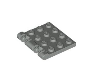 LEGO Gris clair Charnière assiette 4 x 4 Verrouillage (44570 / 50337)