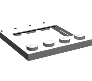 LEGO Light Gray Hinge Plate 4 x 4 Sunroof (2349)