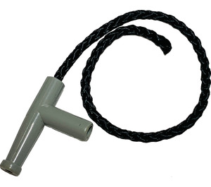 LEGO Light Gray Hose Nozzle with 8L Black String (4210)