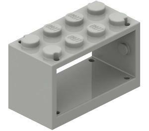 LEGO Světle šedá Hadička Reel 2 x 4 x 2 Držák (4209)