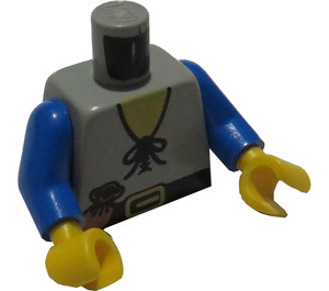 LEGO Lys grå Majisto Wizards Minifigur Overkropp (973)