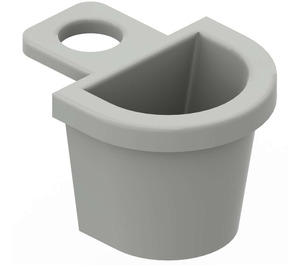 LEGO Light Gray Minifig Container D-Basket (4523 / 5678)