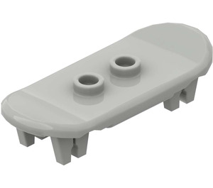 LEGO Světle šedá Minifigurka skateboard s Čtyři Kolo Clips (42511 / 88422)