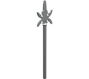 LEGO Light Gray Minifig Spear with Four Side Blades (43899)