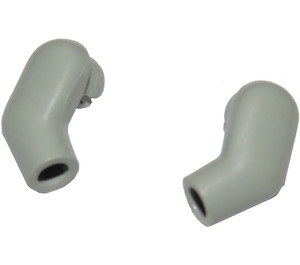 LEGO Light Gray Minifigure Arms (Left and Right Pair)