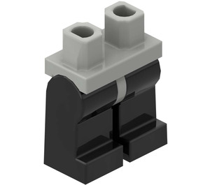 LEGO Light Gray Minifigure Hips with Black Legs (73200 / 88584)