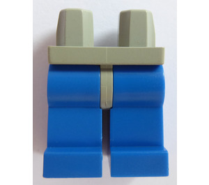LEGO Gris clair Minifigure Les hanches avec Bleu Jambes (73200 / 88584)