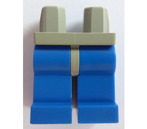 LEGO Grigio chiaro Minifigure Fianchi con Blu Gambe (73200 / 88584)