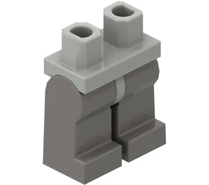 LEGO Lichtgrijs Minifigure Heupen met Dark Grijs Poten (3815)