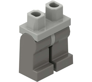 LEGO Lysegrå Minifigur Hofter med Dark Grå Ben (3815 / 73200)