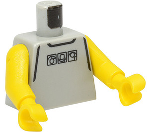 LEGO Lichtgrijs Minifiguur NBA Torso