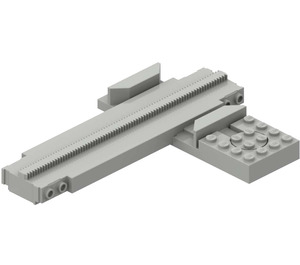 LEGO Light Gray Monorail Track Stop/Go Switch Track (2774)