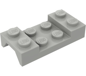 LEGO Světle šedá Blatník Deska 2 x 4 s Klenba bez otvoru (3788)