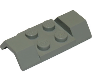 LEGO Light Gray Mudguard Plate 2 x 4 with Wheel Arches (3787)