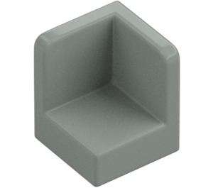 LEGO Light Gray Panel 1 x 1 Corner with Rounded Corners (6231)