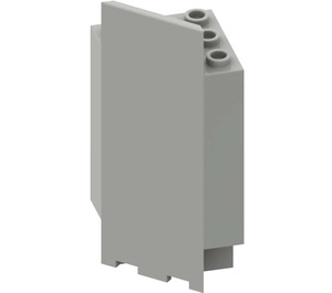 LEGO Light Gray Panel 3 x 3 x 6 Corner Wall with Bottom Indentations (2345)