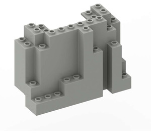 LEGO Grigio chiaro Pannello 4 x 10 x 6 Roccia Rectangular (6082)