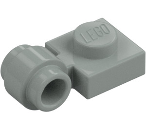 LEGO Grigio chiaro Piastra 1 x 1 con Clip (Anello spesso) (4081 / 41632)