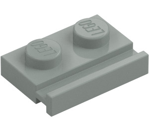 LEGO Light Gray Plate 1 x 2 with Door Rail (32028)