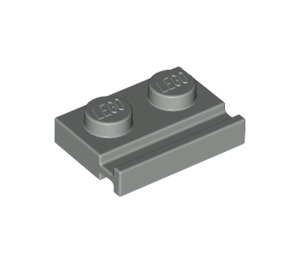 LEGO Light Gray Plate 1 x 2 with Door Rail (32028)