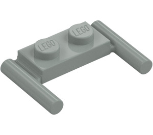 LEGO Light Gray Plate 1 x 2 with Handles (Low Handles) (3839)