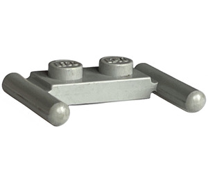 LEGO Light Gray Plate 1 x 2 with Handles (Middle Handles)