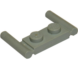 LEGO Light Gray Plate 1 x 2 with Handles (Middle Handles)