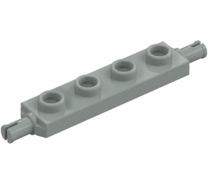 LEGO Ljusgrå Platta 1 x 4 med Hjul Holders (2926 / 42946)