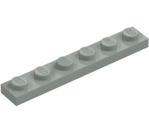 LEGO Jasny szary Talerz 1 x 6 (3666)