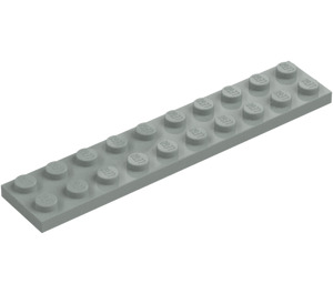 LEGO Light Gray Plate 2 x 10 (3832)