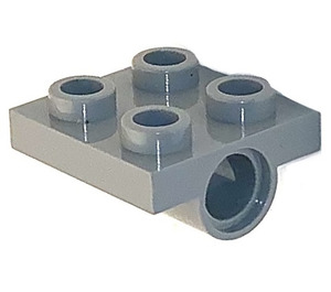 LEGO Light Gray Plate 2 x 2 with Hole without Underneath Cross Support (2444)
