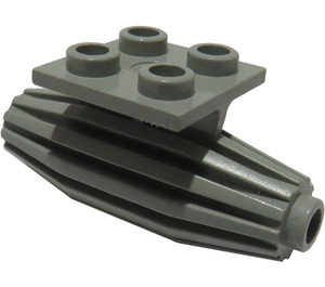 LEGO Light Gray Plate 2 x 2 with Jet Engine (4229)
