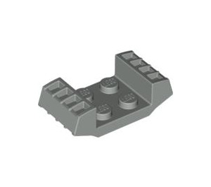LEGO Gris clair assiette 2 x 2 avec Raised Grilles (41862)