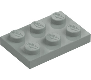 LEGO Hellgrau Platte 2 x 3 (3021)