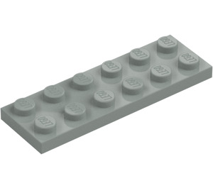 LEGO Light Gray Plate 2 x 6 (3795)