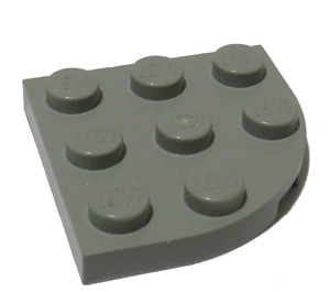 LEGO Hellgrau Platte 3 x 3 Runden Ecke (30357)