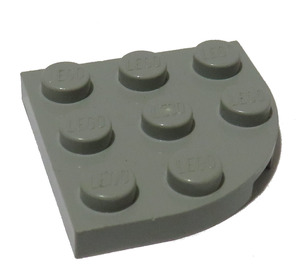 LEGO Hellgrau Platte 3 x 3 Rund Ecke (30357)