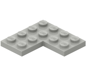 LEGO Light Gray Plate 4 x 4 Corner (2639)