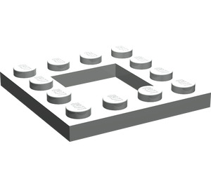 LEGO Hellgrau Platte 4 x 4 mit 2 x 2 Open Center (64799)