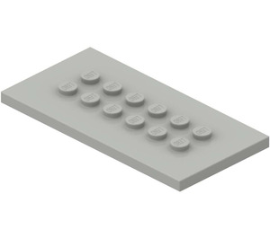 LEGO Light Gray Plate 4 x 8 with Studs in Centre (6576)