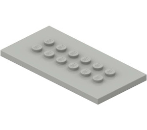 LEGO Lichtgrijs Plaat 4 x 8 met Studs in Centre (6576)