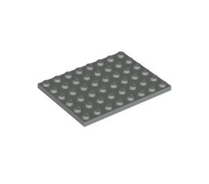 LEGO Gris clair assiette 6 x 8 (3036)