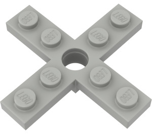 LEGO Lys grå Propell 4 Sverd/knivblad 5 Diameter med Rotor Holder (3461)