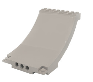 LEGO Light Gray Ramp Curved 8 x 12 x 6 (43085)